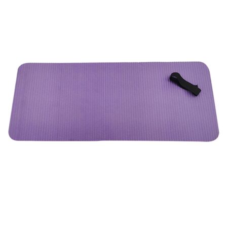 60x25cm skridsikker yogamåtte knæpude pude træningsplanke pilates rejse gym lilla