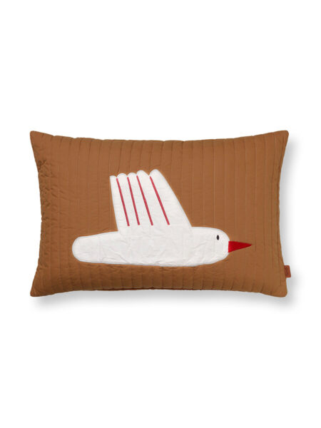 Bird quiltet pude fra Ferm Living