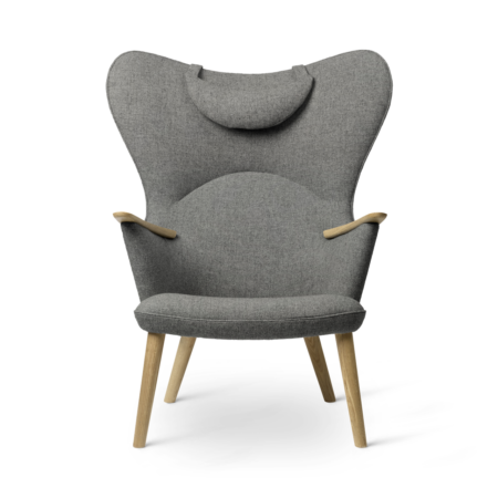 Carl Hansen&Søn CH78 Mama Bear Chair (Eg, Eksklusiv nakkepude, Hvidolie, Fiord 0151)