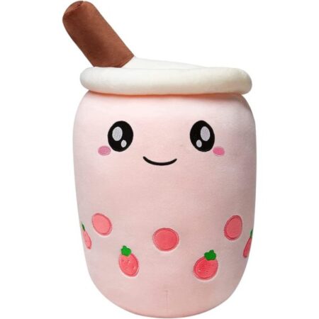 Cartoon Bubble Tea Plys Pude 13.7in Boba Plys Kawaii Plysdyr Gaver til Pige,Dreng og Venner Valentinsdag Jul