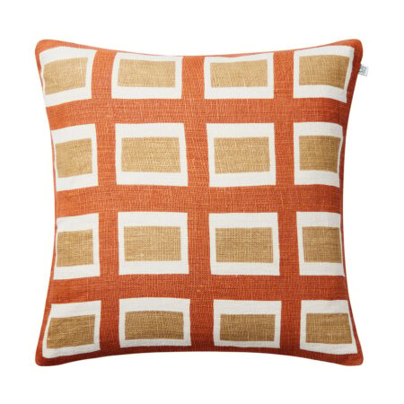 Chhatwal & Jonsson Hira pudebetræk 50x50 cm Apricot Orange/Khaki