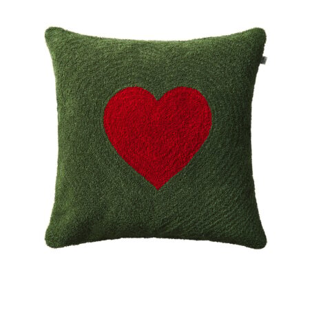 Chhatwal & Jonsson Love pudebetræk 50x50 cm Forest green-red