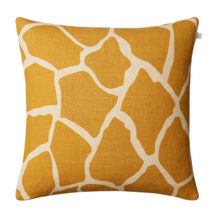 Chhatwal & Jonsson Nadi pudebetræk 50x50 cm Spicy yellow/Light beige