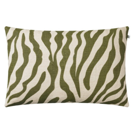 Chhatwal & Jonsson Zebra pudebetræk 40x60 cm Cactus green