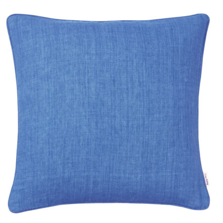 Cozy Living - Linen pyntepude, Sea Blue - 50 x 50 cm.