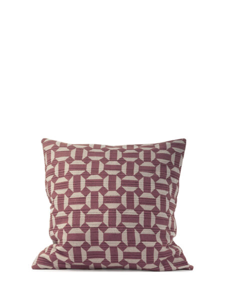 Cushion Cover Dusty Pink Printed Diamond Ceannis Pink