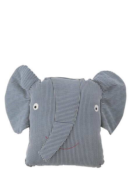 Erik Elephant Denim Cushion OYOY MINI Blue