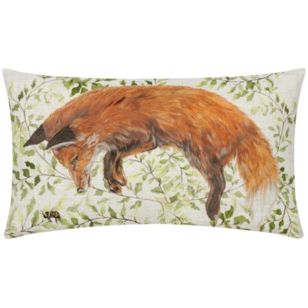 Evans Lichfield Shugborough Leaping Fox Traditional Rectangular Cushion Cover