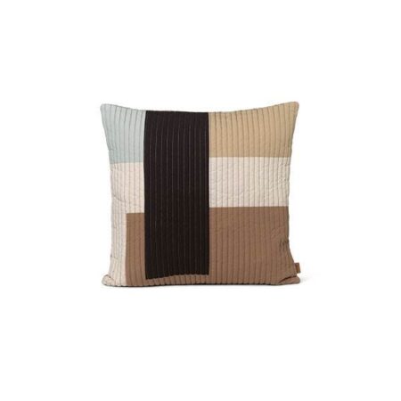 Ferm Living Shay Quilt Cushion - 50x50 cm - Desert