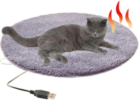 Galozzoit Pet Heating Pad, kat Elektrisk varmepude Stor vandtæt varmepude til katte, opvarmet mat seng sikkerhedsopvarmning