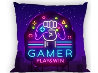 Gamer Neon pudebetræk 40 x 40 cm