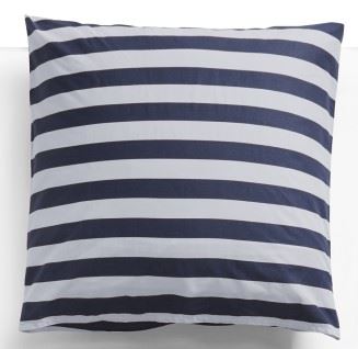 HAY Été Pillow Case 60x63 cm - Midnight Blue and Light Grey