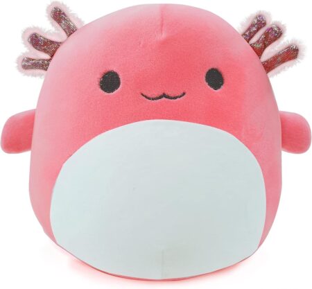 Heyone 1 stk Axolotl tøjdyr plys legetøj, 8 tommer (ca. 20,3 cm) blødt plys pude legetøj, god gave til drenge og piger til fødselsdagsjul (pink)