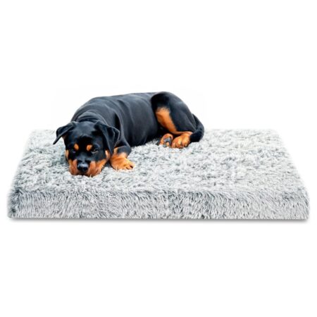 Hundeseng mellemstore små hunde - 120 x 80 cm hundepude hundekurv fluffy hundekurv