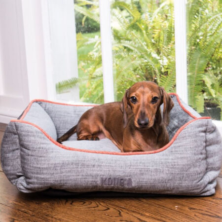 KONG Lounger Hundeseng - Grey/Orange