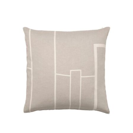 Kristina Dam Studio Architecture Cushion Cover 60x60 cm - Beige/Off White