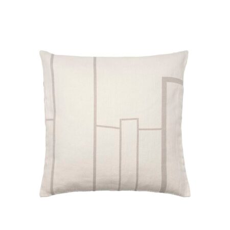 Kristina Dam Studio Architecture Cushion Cover 60x60 cm - Off White/Beige