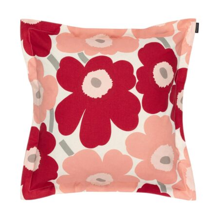 Marimekko Pieni Unikko pudebetræk 50x50 cm Dark cherry-rose