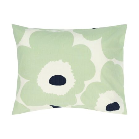 Marimekko Unikko pudebetræk 50x60 cm Off white-sage-dark blue