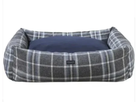 Mette Ditmer, VIP, Hundeseng, M/L, Blue check, B:55 x L:75 x H:25cm