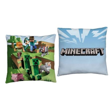 Minecraft Pillow Dobbelt motiv Reversible, Farm, Pillows Green