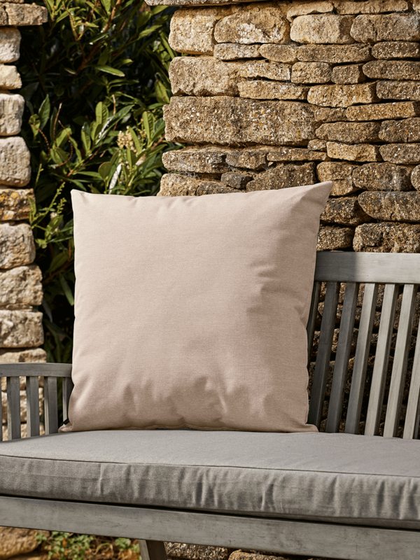 NEW Indoor Outdoor Large Square Cushion - Soft Blush