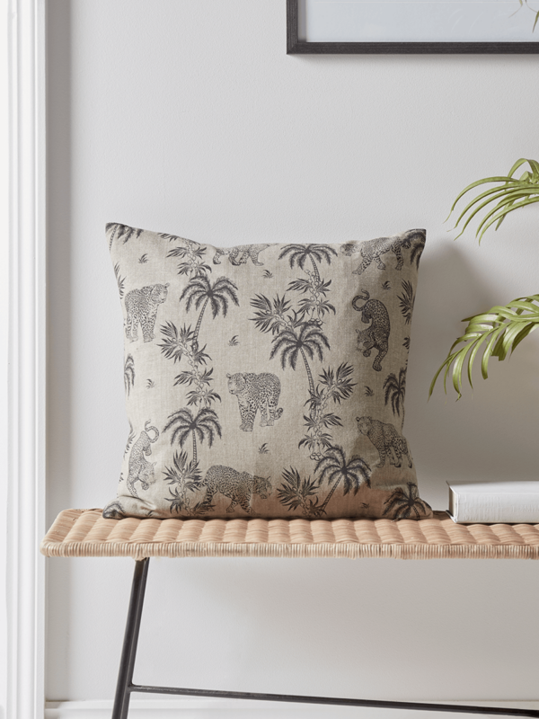 NEW Leopard & Palm Tree Cushion