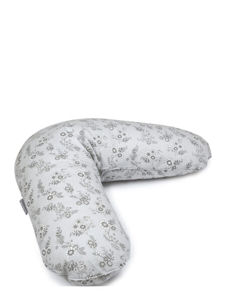 Nursing Pillow, Flower Garden, Grey Smallstuff Grey