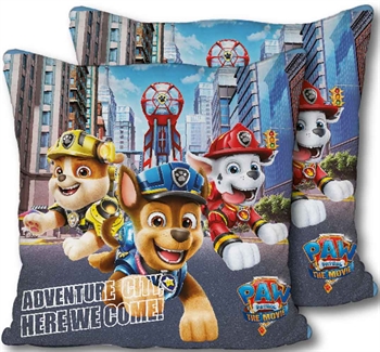 Paw Patrol - Pyntepude til børn - 40x40 cm - Marshall, Rubble og Chase