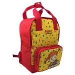 Pippi Small Backpack with front zip pocket, reflectors on straps, cushioned shoulder straps and back