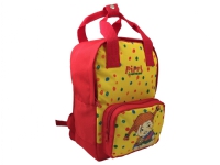 Pippi Small Backpack with front zip pocket, reflectors on straps, cushioned shoulder straps and back