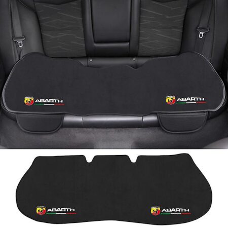 Seat Cushion Til Abarth 500 Panda Uno 2022 tilbehør Bilstyling Bilsædepude Skridsikkert betræk Issilkefløjl Plys 1stk ABARTH Bageste række