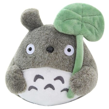 Totoro plys legetøj blødt udstoppet dyr anime tegneserie lotus blad Totoro pude (FMY) 22CM