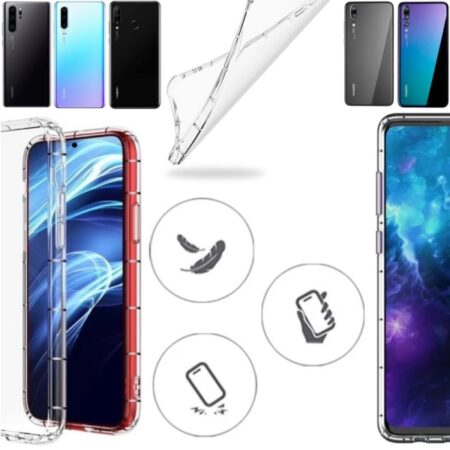 Vælg Huawei P20/P30/P40/PSmart Pro/Lite skal etui cushion - Transparent Huawei P30 Pro