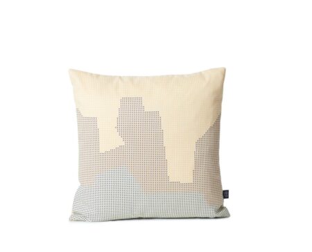 Warm Nordic Sprinkle Map Pude 45x45 cm - Dune