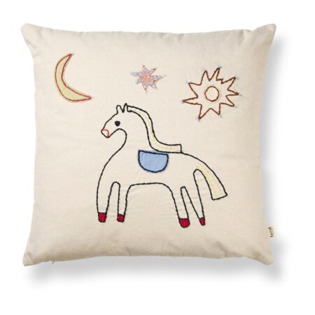 ferm LIVING Naive pude 40x40 cm Horse