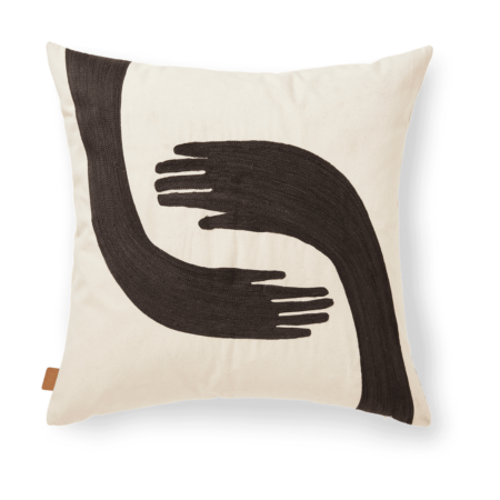 ferm LIVING Pose pudebetræk 50x50 cm Coffee-undyed