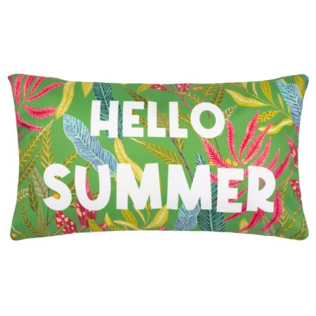 furn. Hello Summer Outdoor Boudoir Cushion MultiColoured